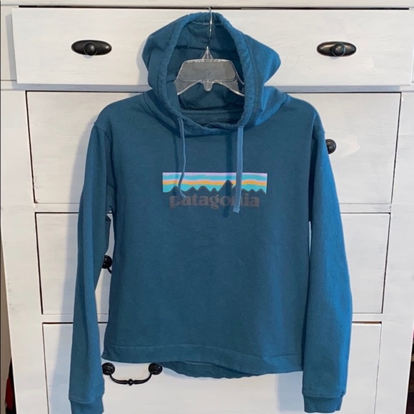 Patagonia Sweatshirt Hoodie Logo Size Medium like new - Picture 1 of 5